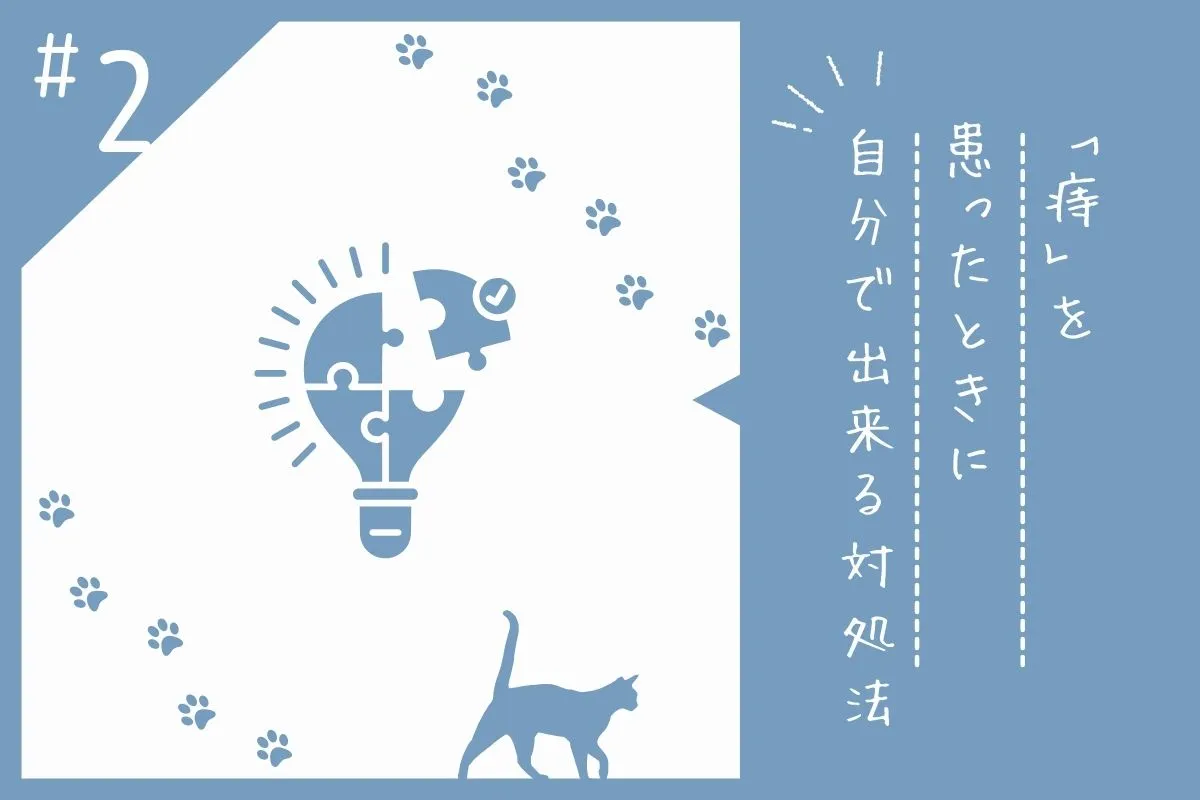 痔になったときの対処法を解説する画像素材